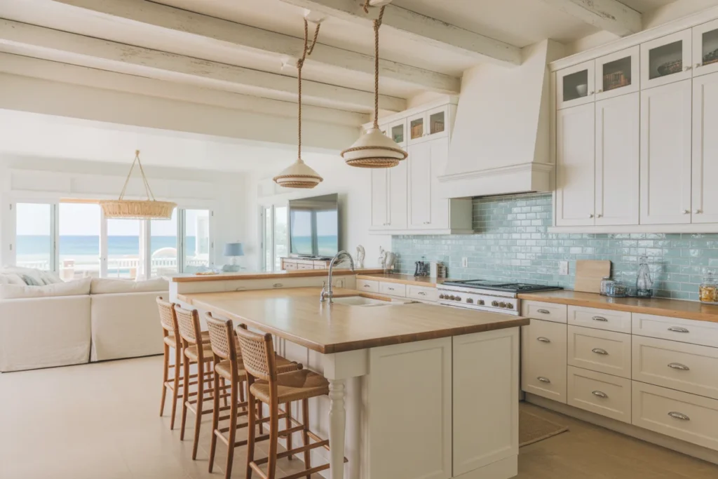 Coastal Kitchen Open Concept Beach Flow