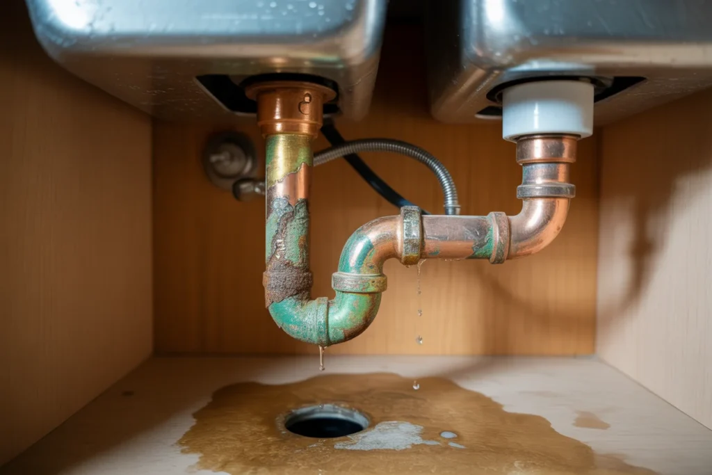 Corroded Pipes Leading to Slow Leaks