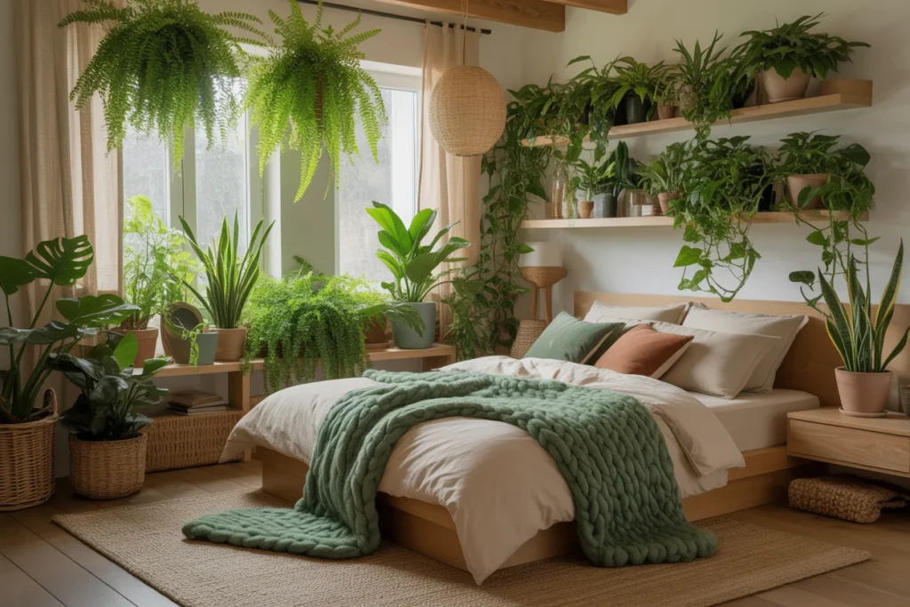 Plants for Fresh and Cozy Bedroom Feel