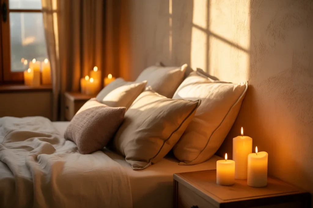 Candles and Decor for Warm Cozy Vibes