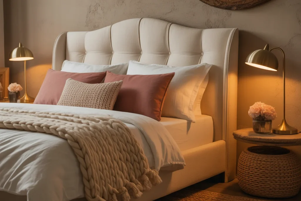 Upholstered Headboard for Soft Cozy Style