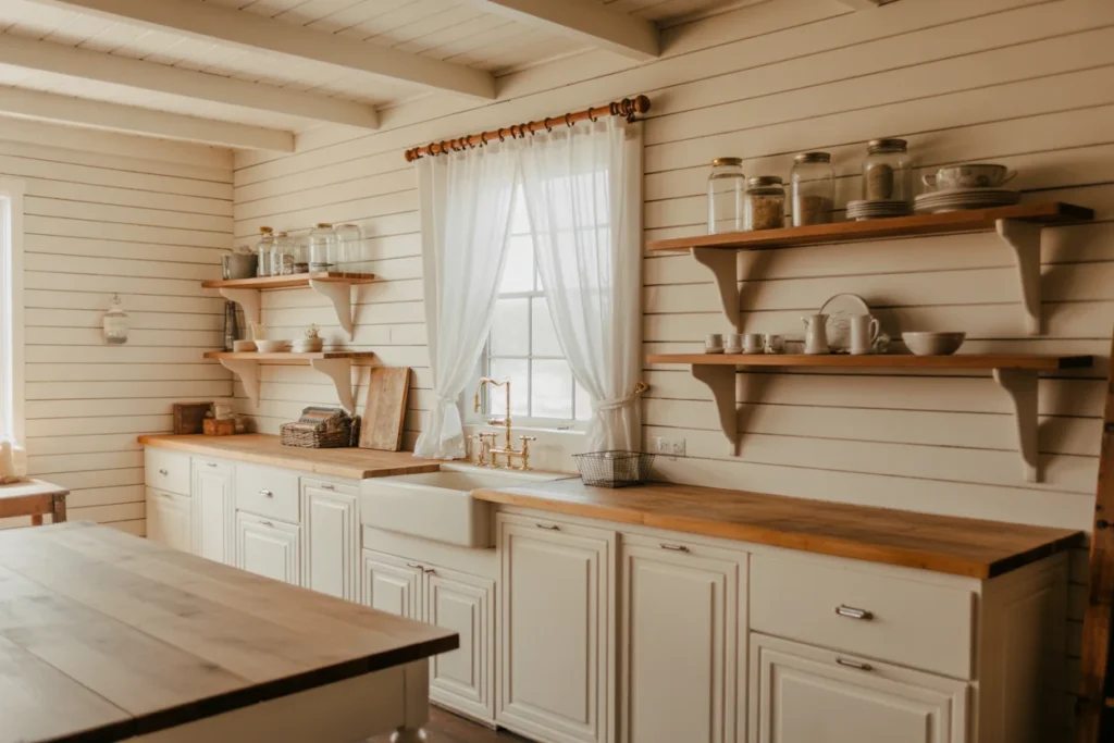 Shiplap Walls for Classic Farmhouse Feel