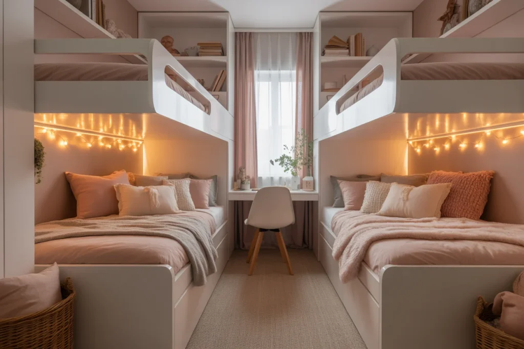 Bunk Bed Layout for Smart Space Saving Style