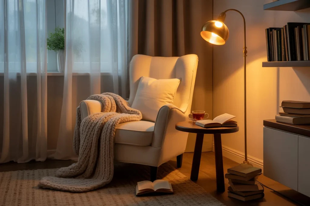 Cozy Reading Corner for Relaxing Space