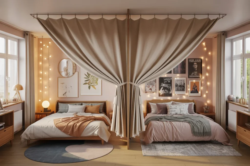 Curtain Divider for Privacy and Stylish Design