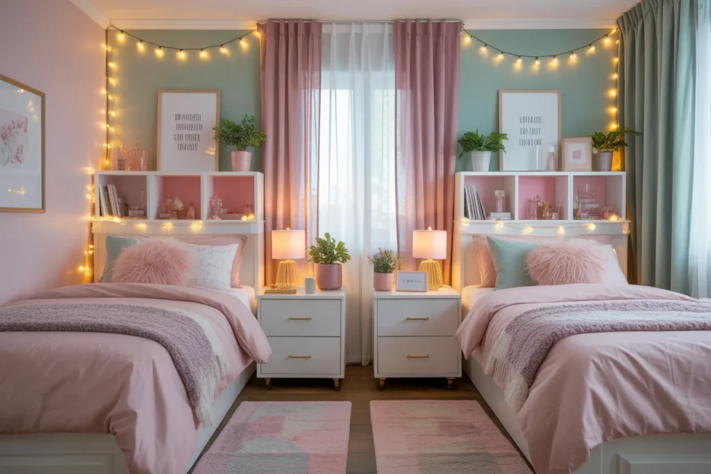 Twin Beds Setup with Balanced Symmetry Style