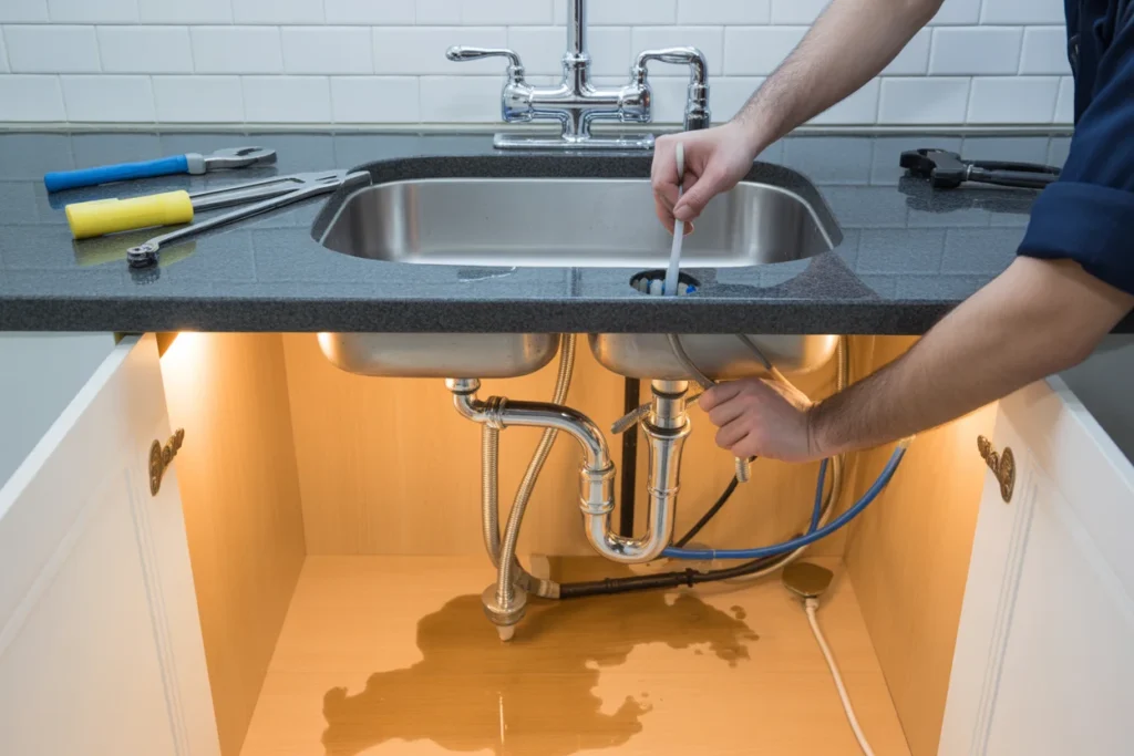 Damaged Sink Gasket Causing Hidden Leaks