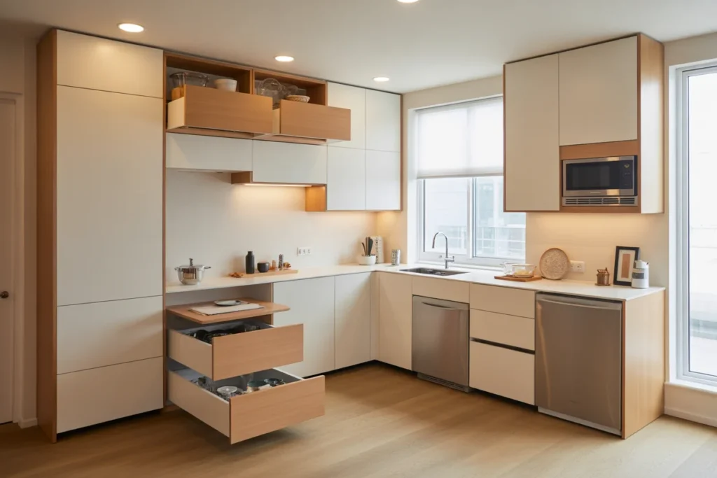 Space Saving Furniture Smart Kitchen Setup