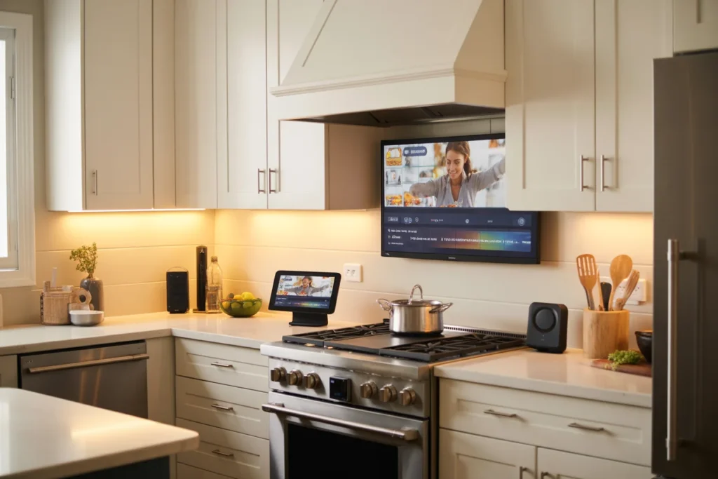 24 inch 4K HDR kitchen TV