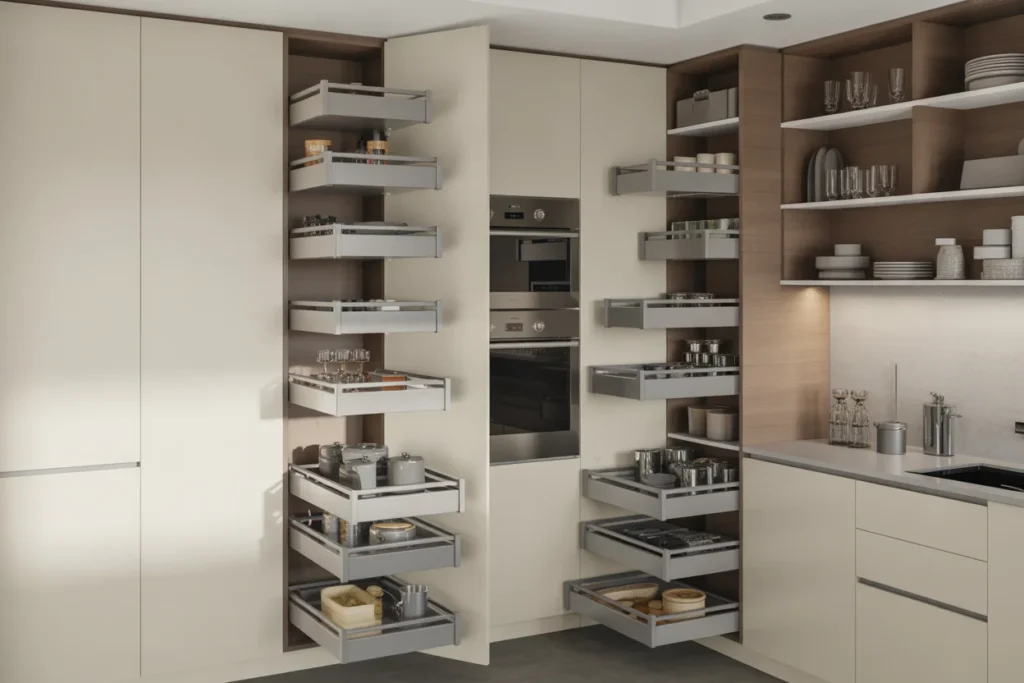 Vertical Storage Smart Space Kitchen Design