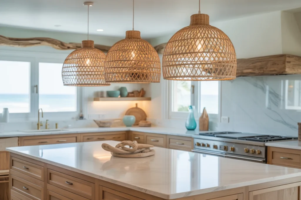 Coastal Kitchen Pendant Lighting Design