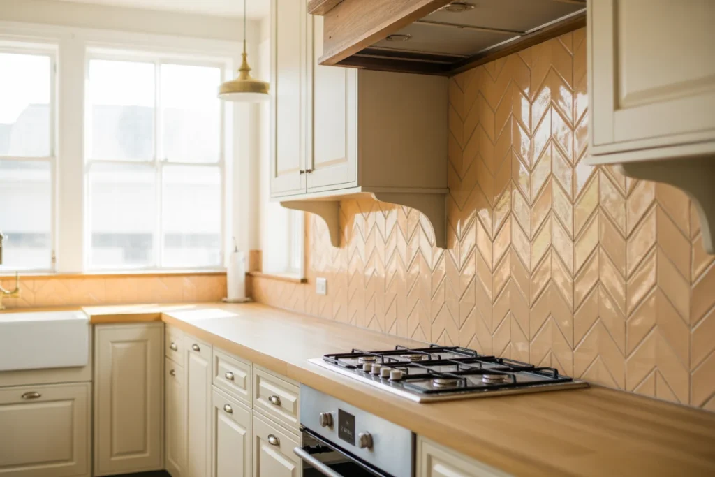 Herringbone Tile Pattern for Modern Farmhouse