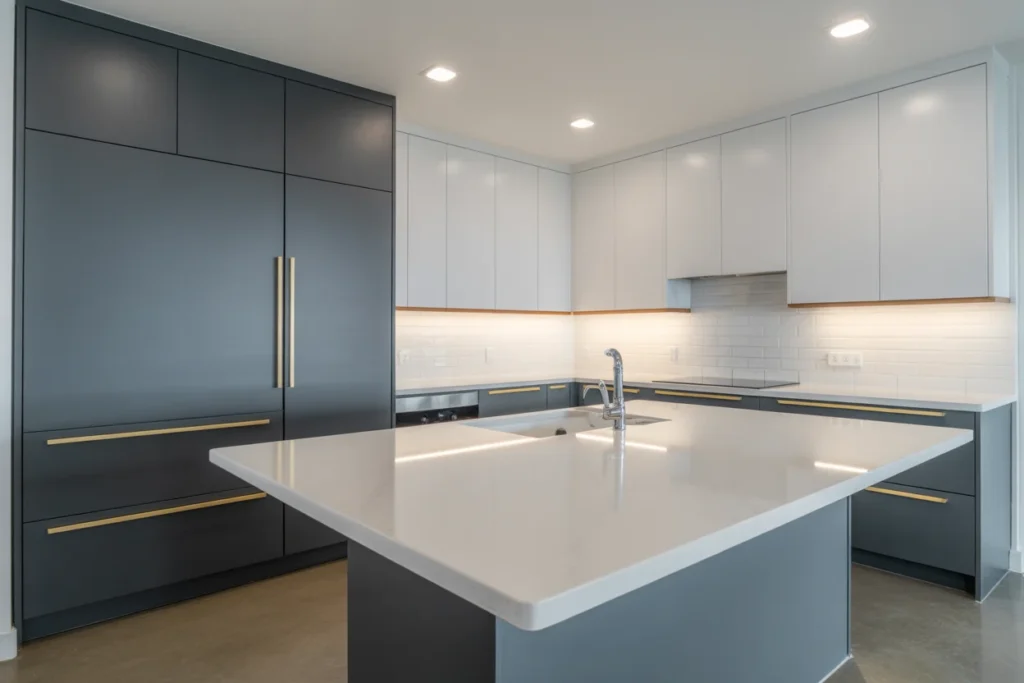 Two Tone Kitchens Stylish Color Combination Trend