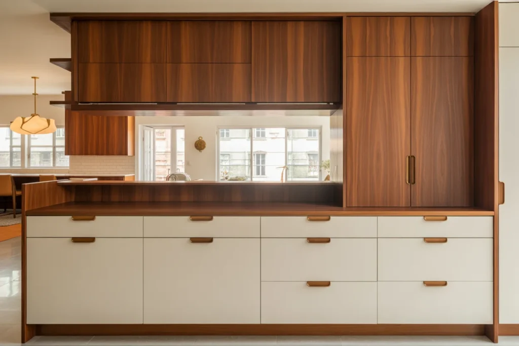 Two Tone Cabinets Stylish Visual Contrast