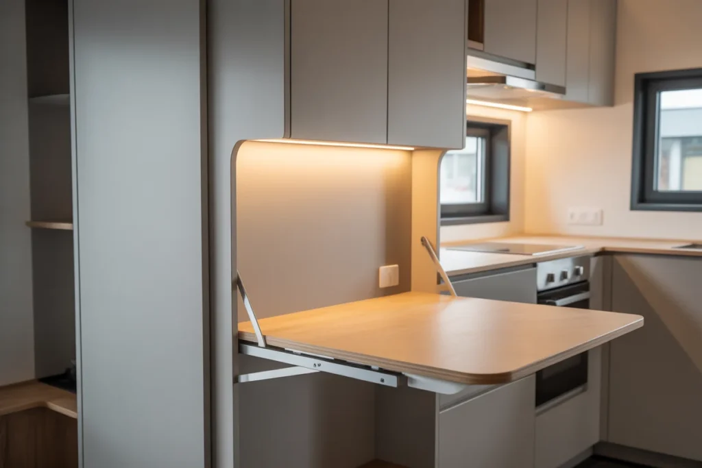 1. Foldable Counter Space Solution Design