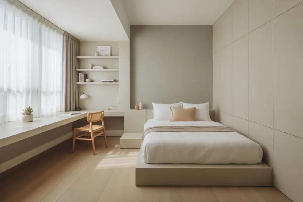 Minimalist Decor for Clean Modern Bedroom Feel