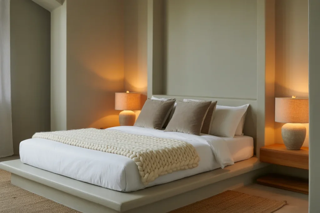 Grey Minimalist Bedroom Modern Cozy Style