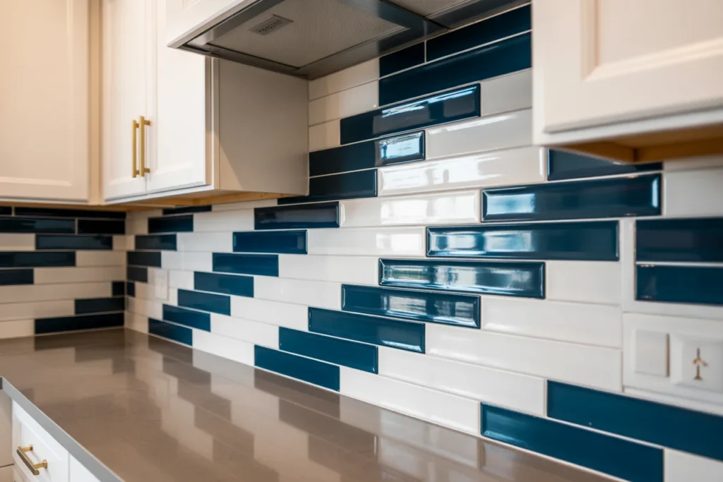 Small Kitchen Backsplash Bold Accent Style