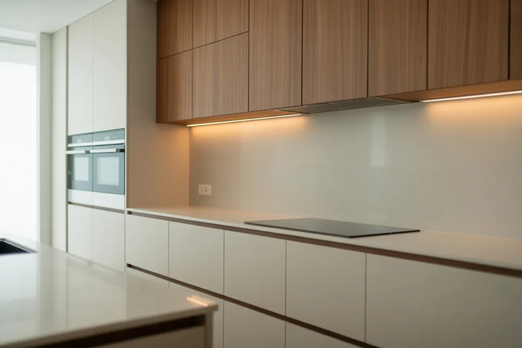 Minimal Hardware Clean Seamless Kitchen Look