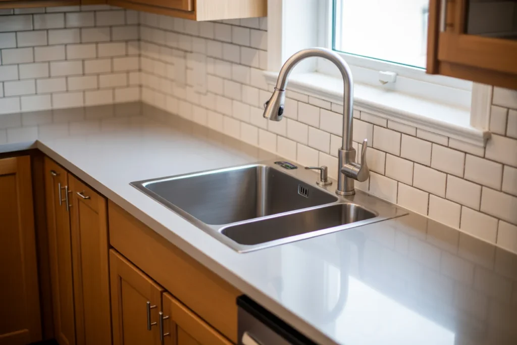 Small Kitchen Sink Upgrade Functional Style