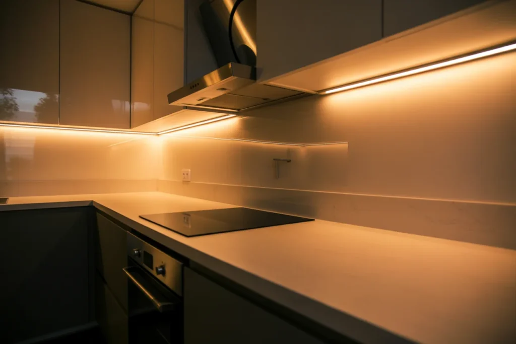 5. Under Cabinet Lighting Kitchen Glow