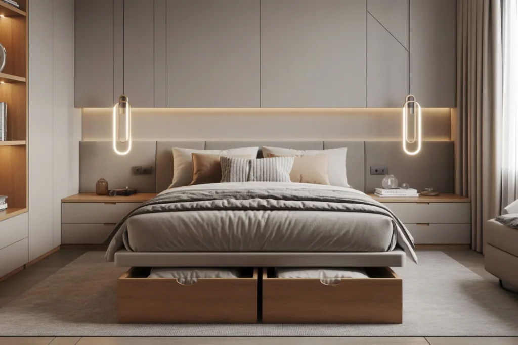 Stylish small bedroom apartment