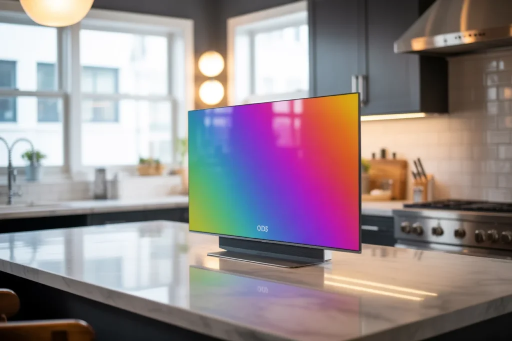 26-inch OLED kitchen TV,