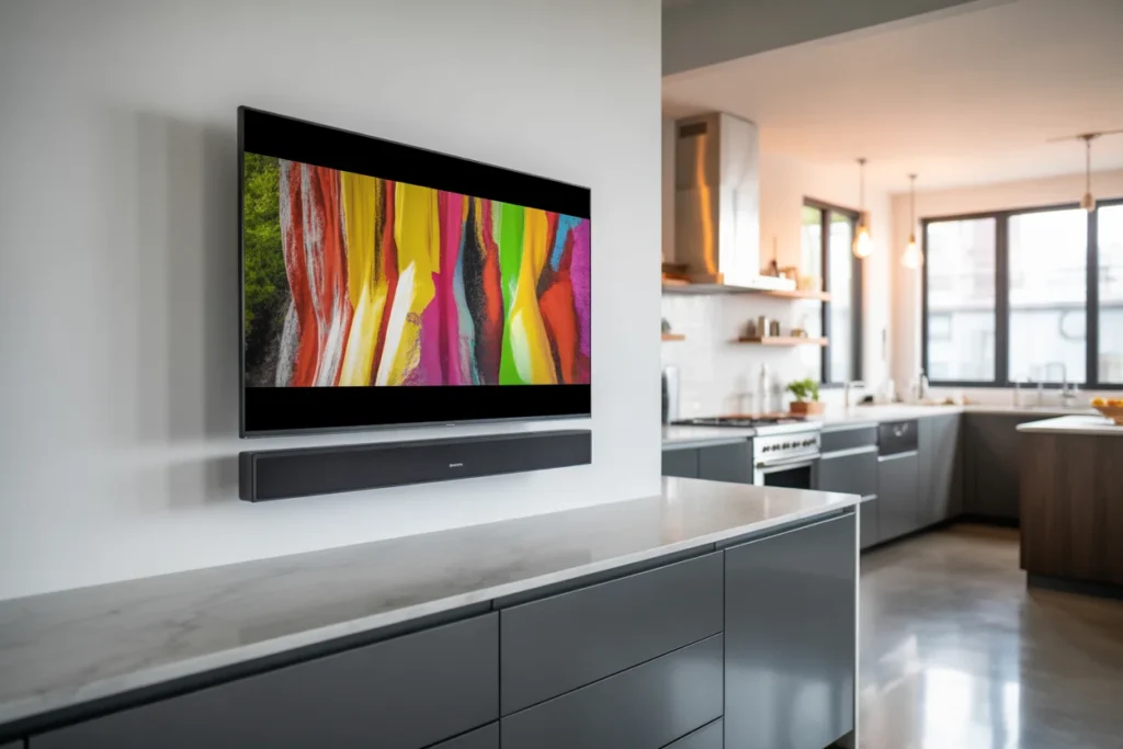 28-inch OLED kitchen wall TV