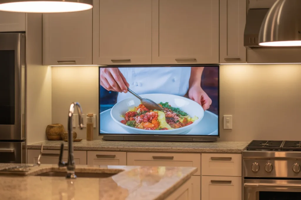 30 inch 4K HDR kitchen TV