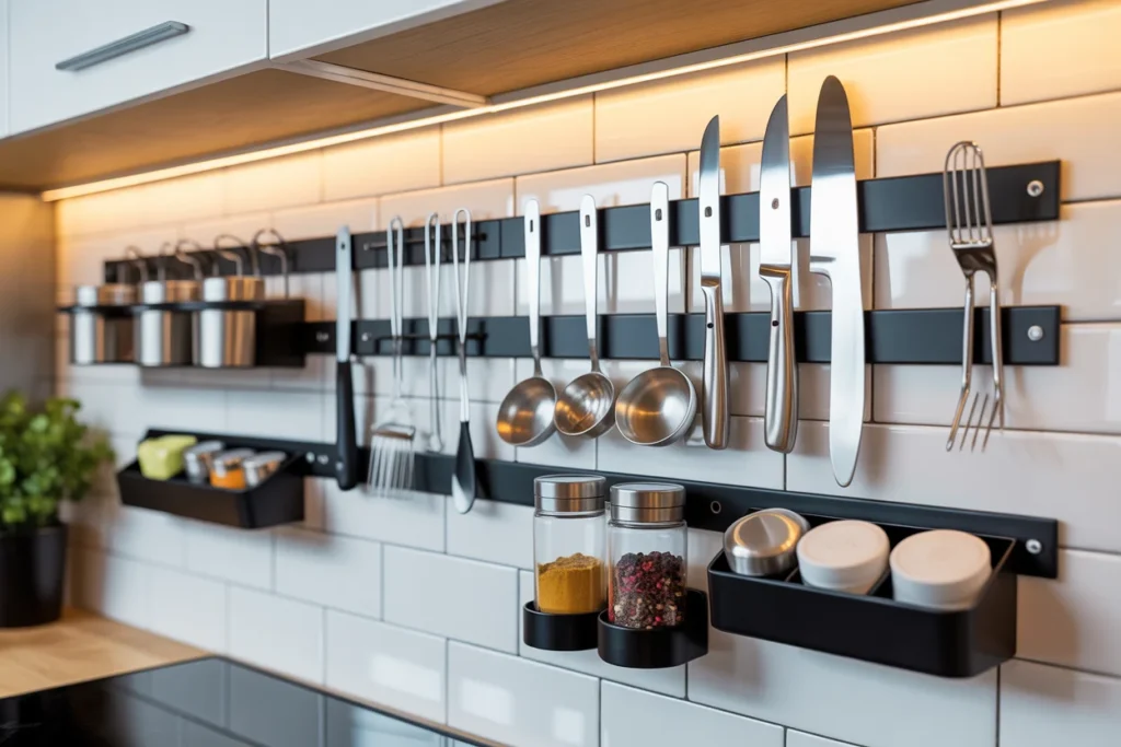 magnetic kitchen wall storage