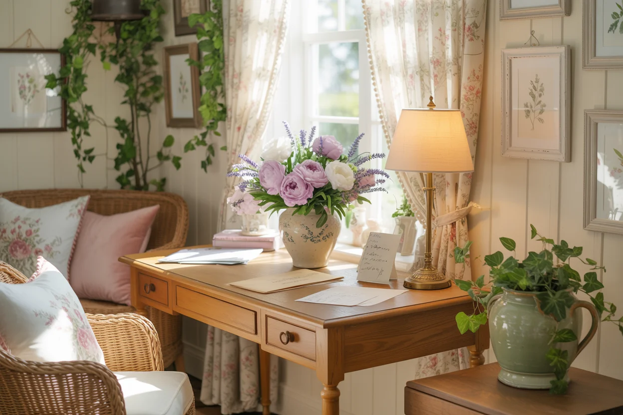 13 Cottagecore Home Office Design Ideas for a Warm and Cozy Space