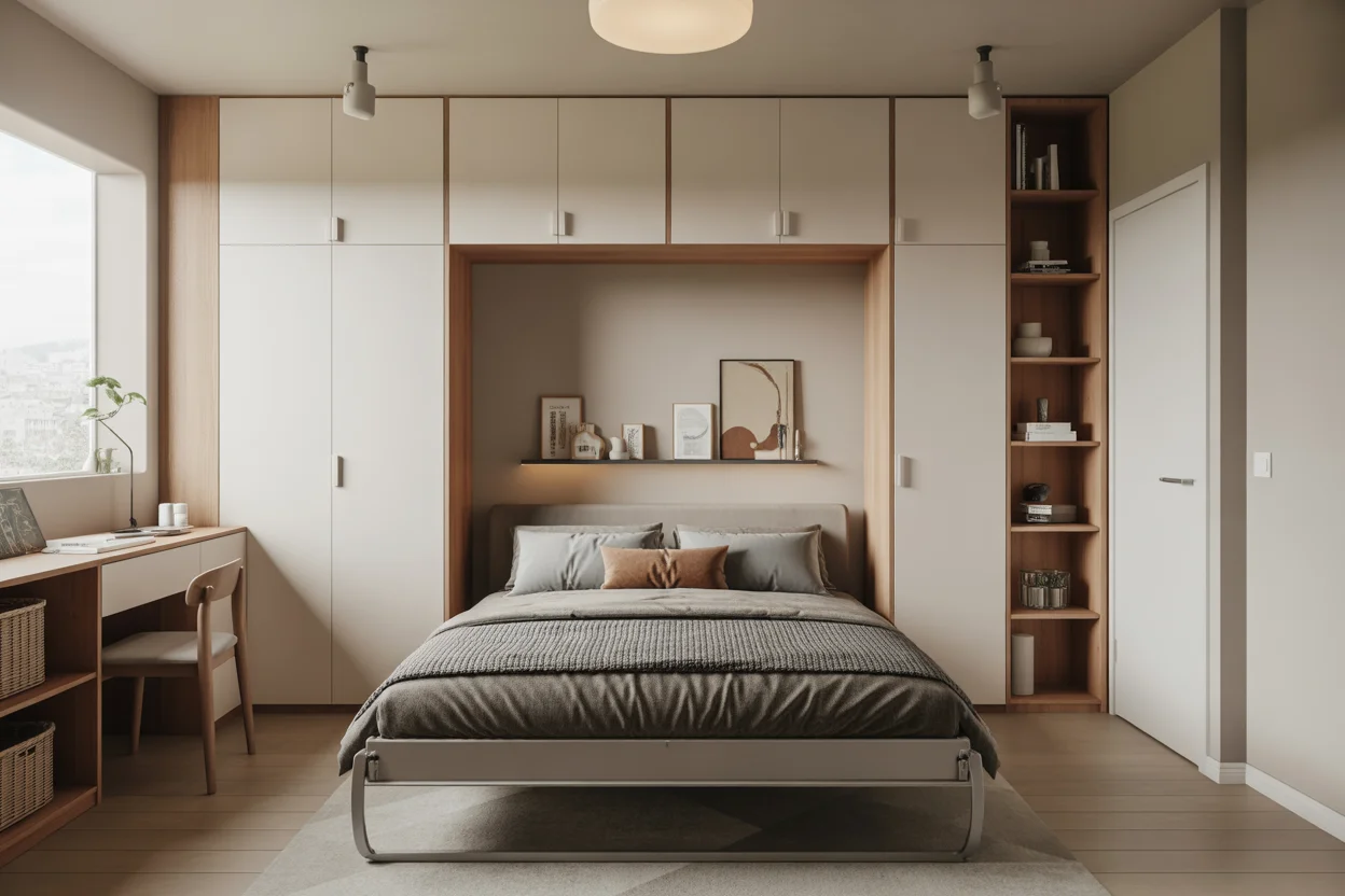 14 Small Bedroom Murphy Bed Ideas for Space-Saving Living US