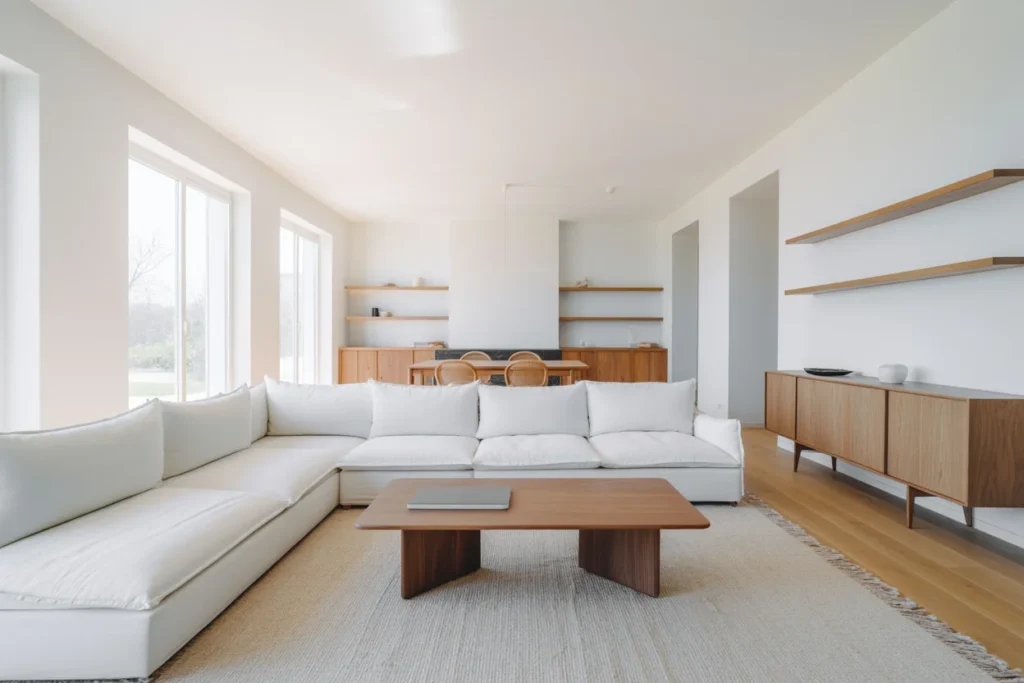 White Wall Decor Bright Open Room Style