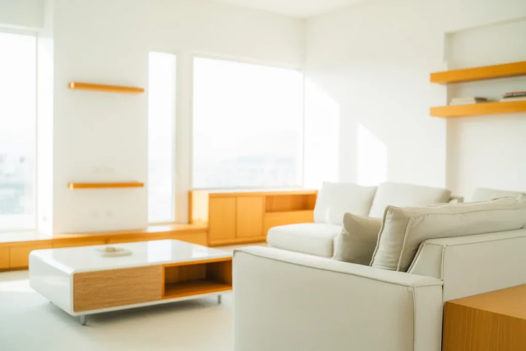 White Wall Styling Bright Open Interior