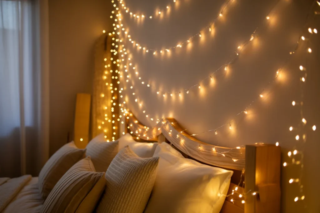 Fairy Lights Wall Decor Warm Cozy Glow