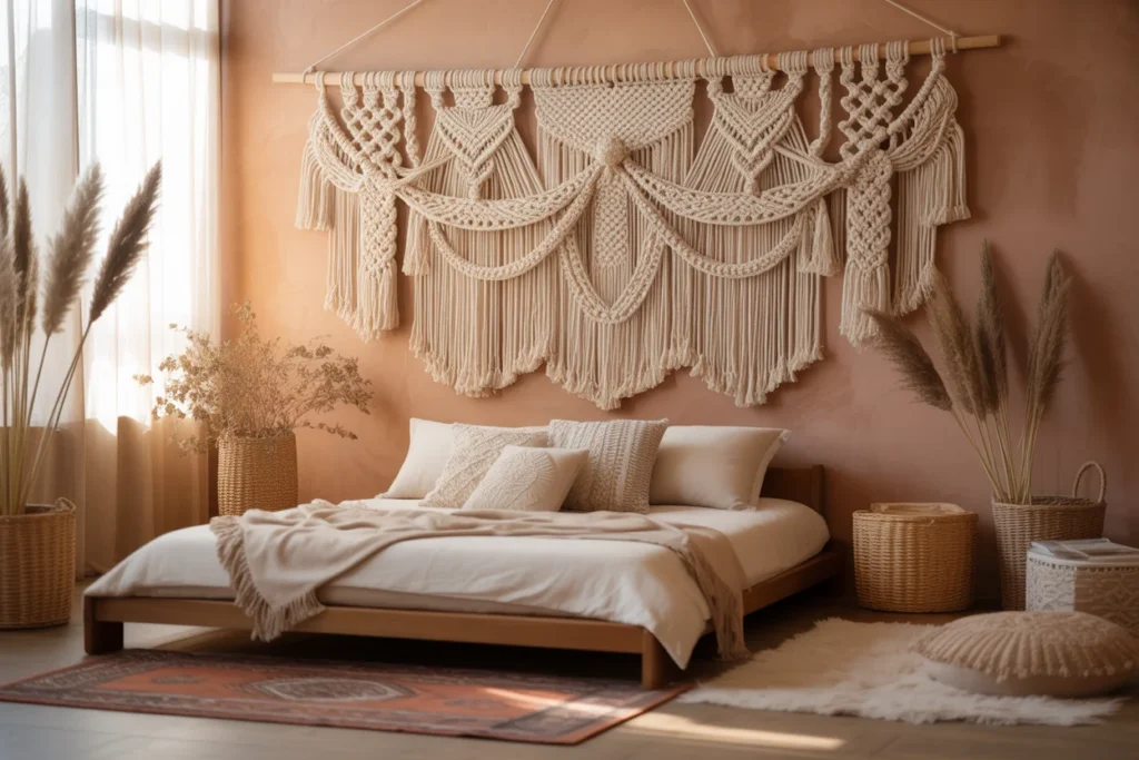 Macrame Wall Hanging Soft Handmade Texture