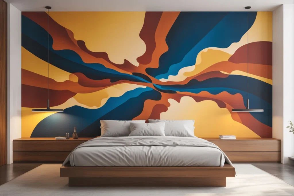 Large Statement Art Bold Bedroom Focus