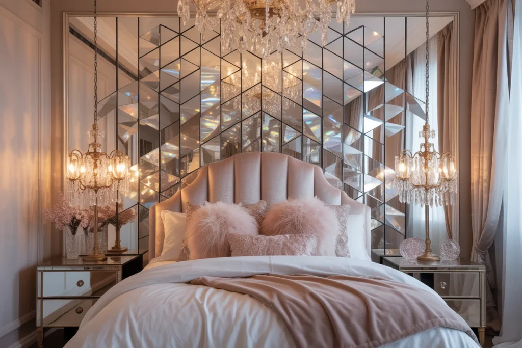 Crystal Wall Decor Glam Luxury Bedroom Feel