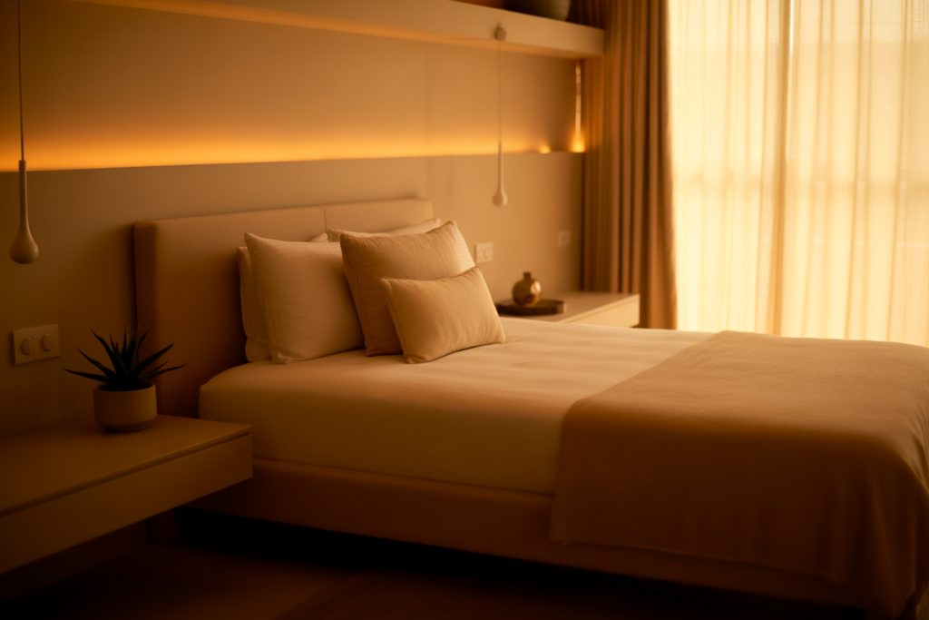 Soft Lighting Warm Relaxing Bedroom Glow