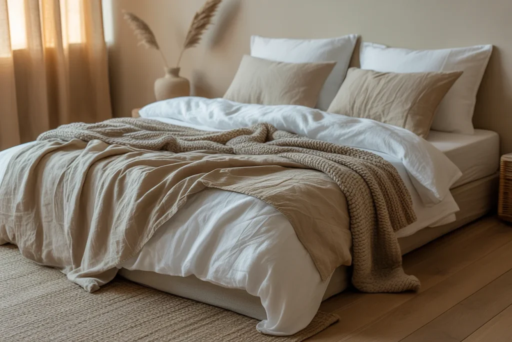 Soft Linen Bedding Cozy Bedroom Comfort