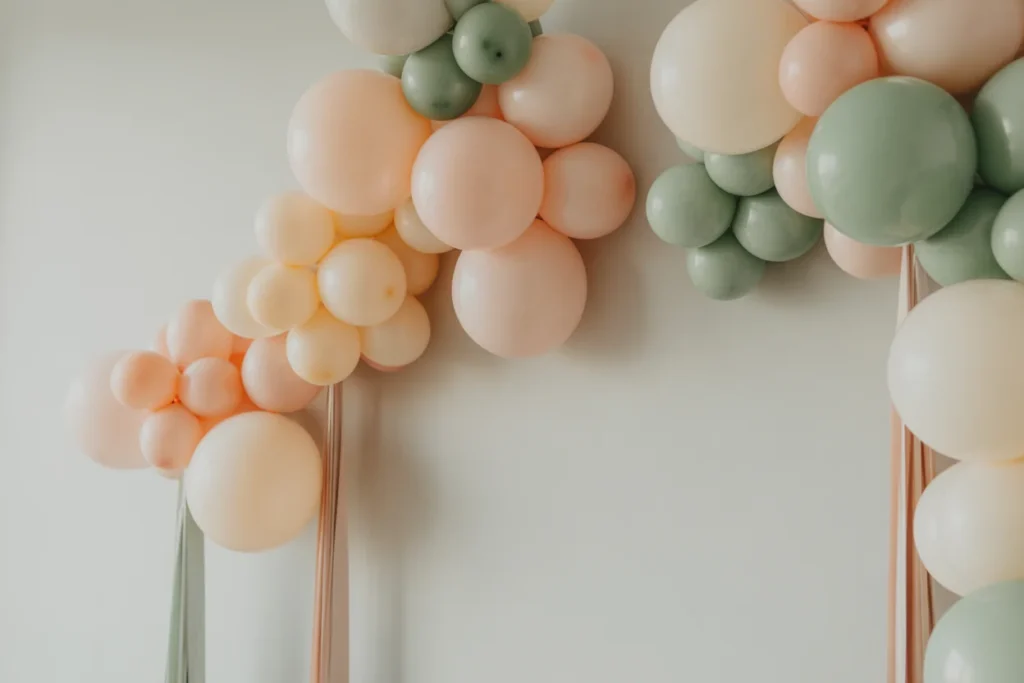 Balloon Wall Minimal Elegant Party Backdrop