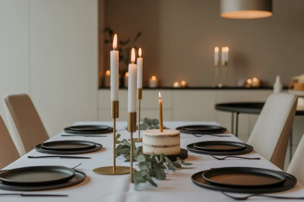 Small Dining Setup Simple Birthday Dinner