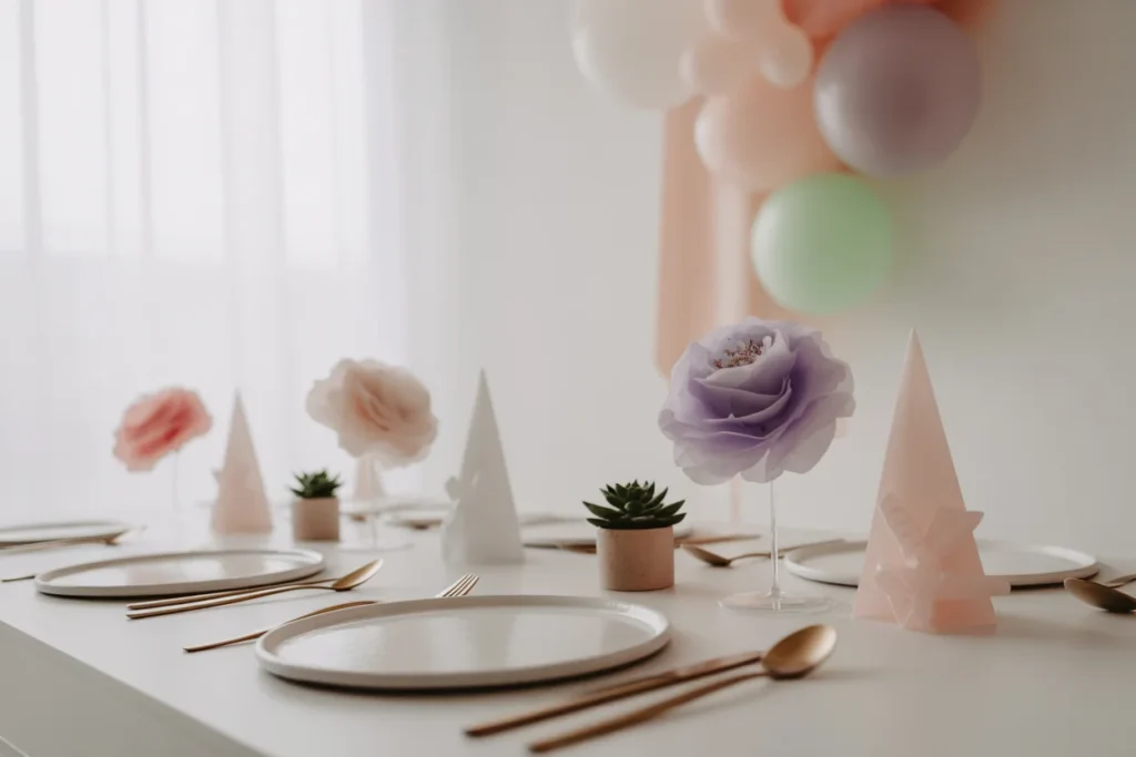 Pastel Decor Soft Minimal Birthday Theme