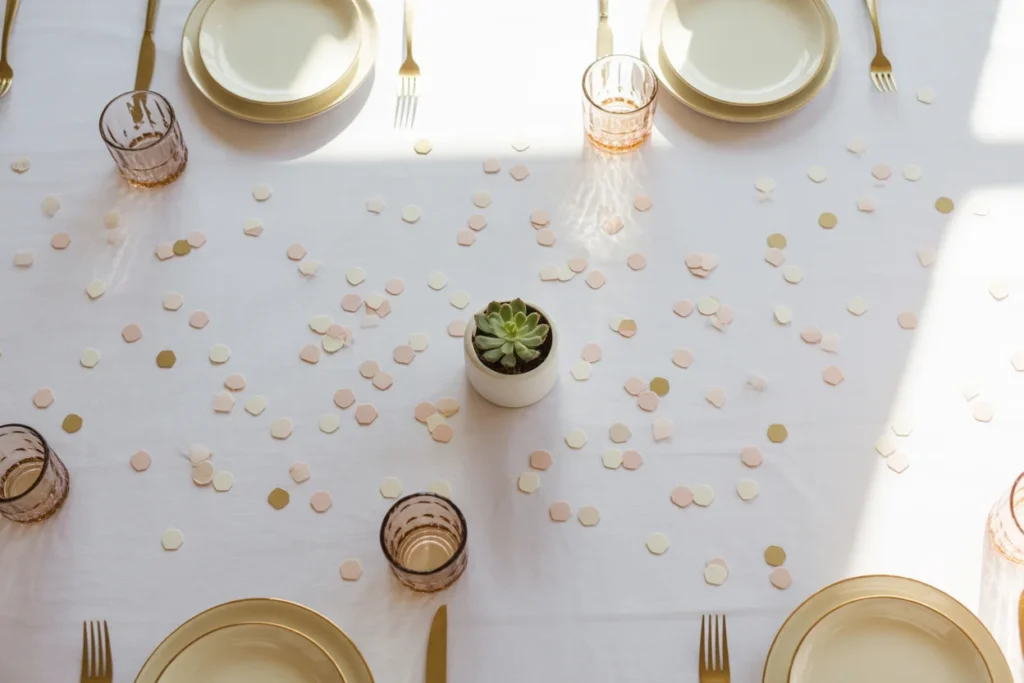 Soft Confetti Touch Minimal Party Accent