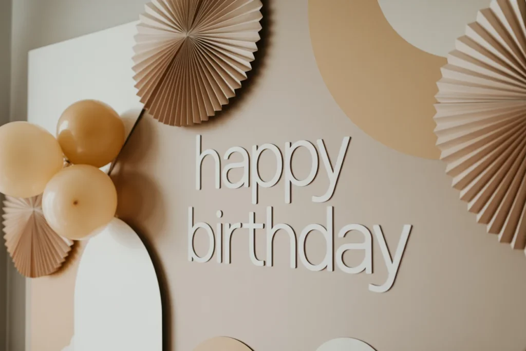 Modern Photo Wall Minimal Party Backdrop