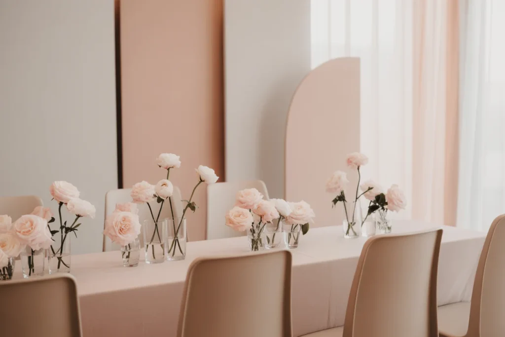 Soft Pink Decor Chic Minimalist Celebration