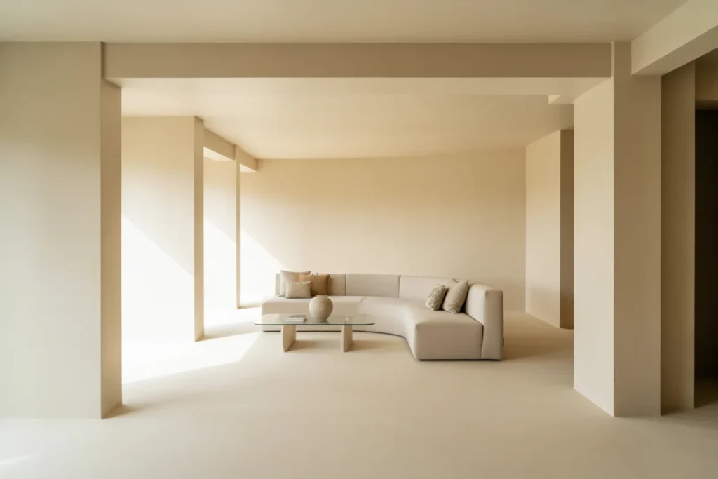 Pure White Clean Minimal Modern Interior Style
