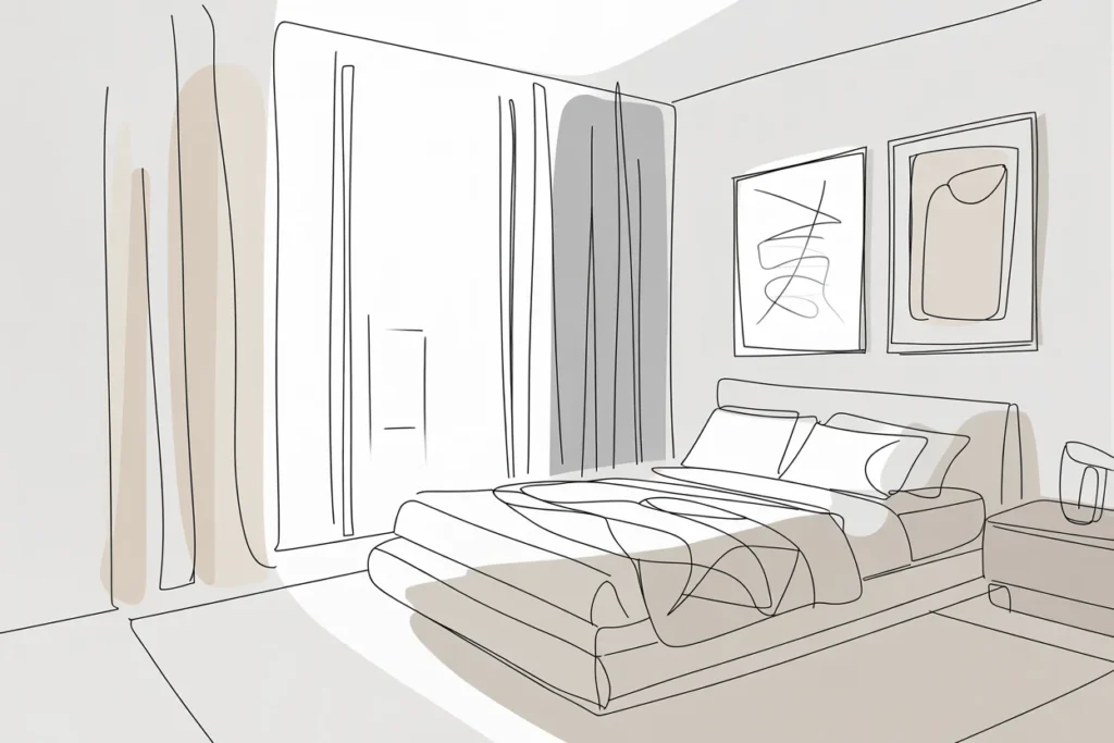 Minimalist Line Art Simple Modern Wall Style