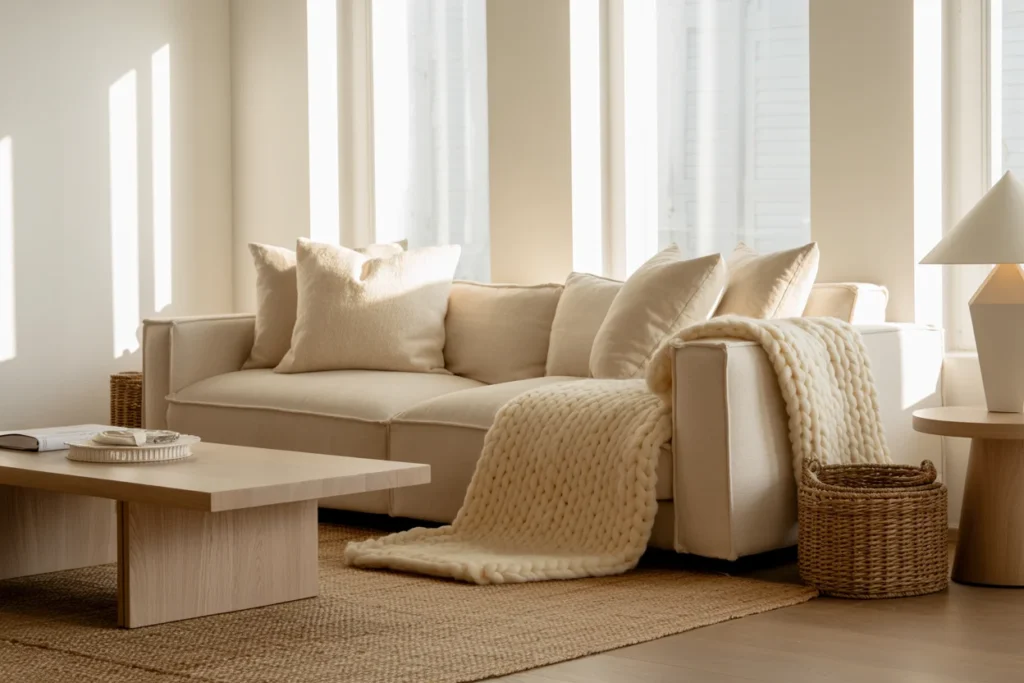 Neutral Color Palette Calm Living Space