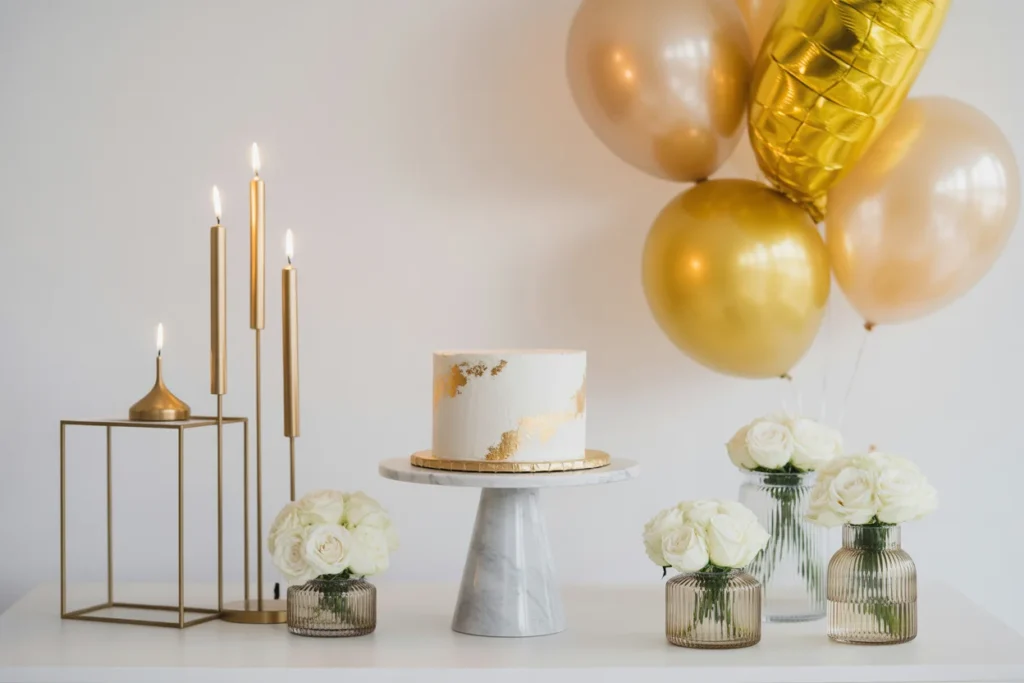 Gold Accent Minimal Birthday Luxury Touch